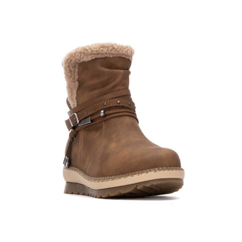 Botines Planos Mujer Refresh 173250 Camel