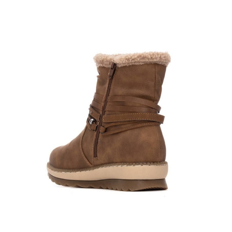 Botines Planos Mujer Refresh 173250 Camel
