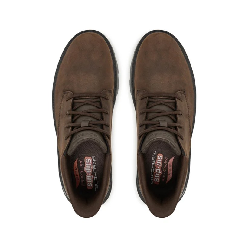 Botas Hombre Skechers Arch Fit Garza - Ridley Marron