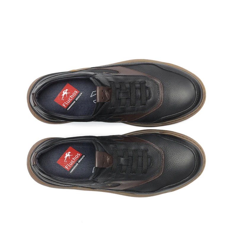 Zapatos de Sport Hombre Fluchos F2040 Negro