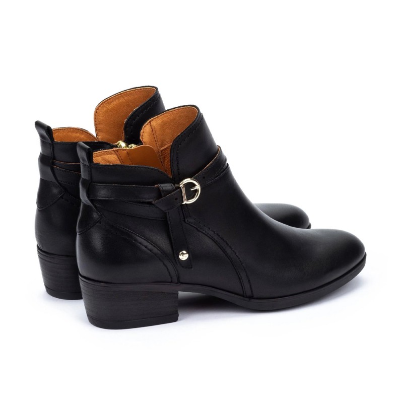 Botines Planos Mujer Pikolinos W1u-8901 Negro