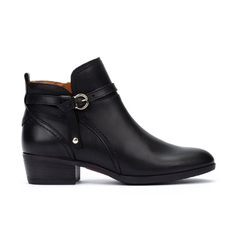 Botines Planos Mujer Pikolinos W1u-8901 Negro