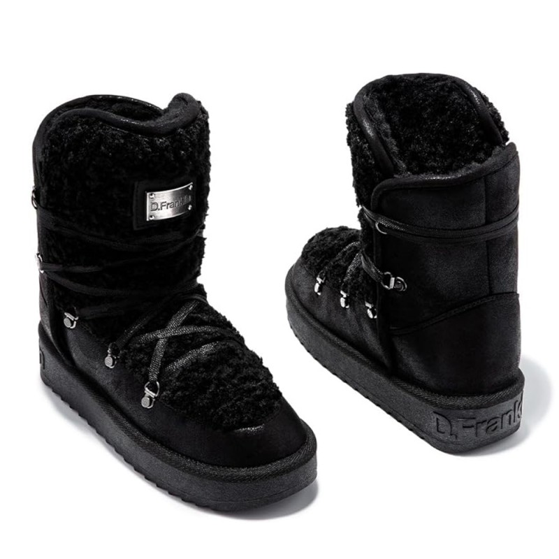 Botines Planos Mujer D.franklin Dfsh370004 Negro