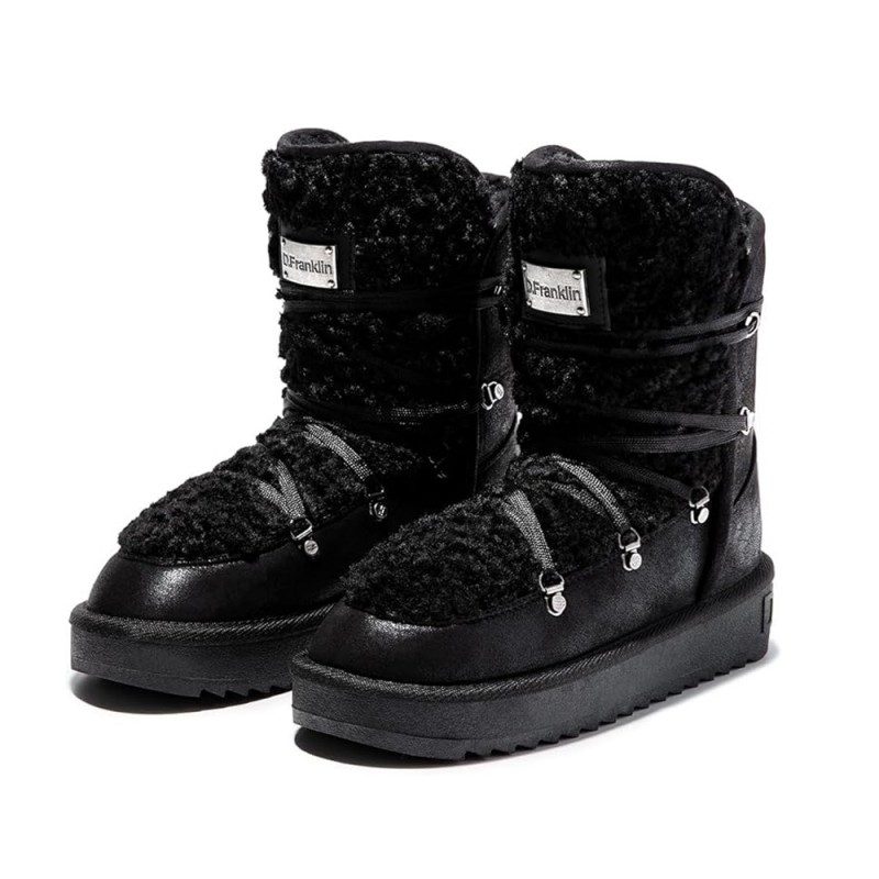 Botines Planos Mujer D.franklin Dfsh370004 Negro