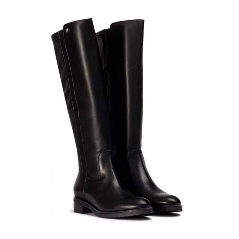Botas Planas Mujer Wonders 54100 Negro