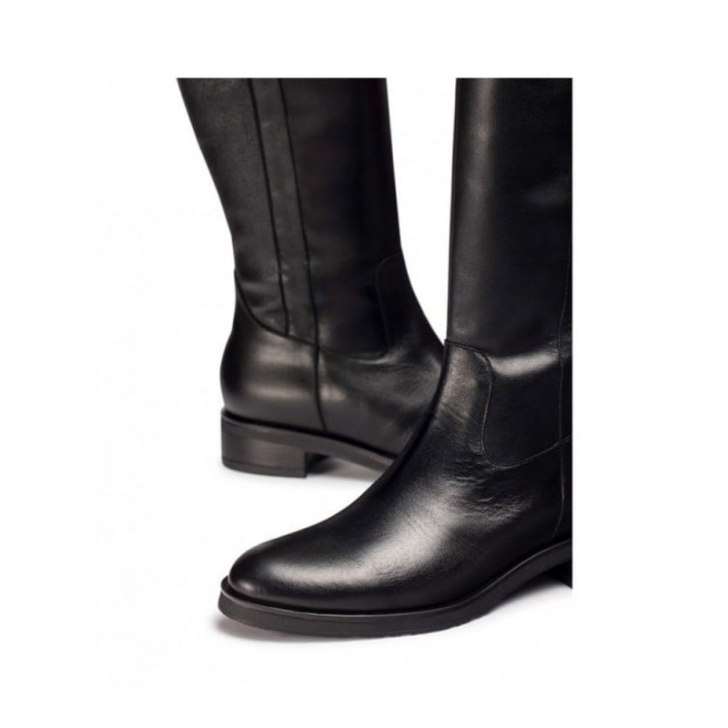 Botas Planas Mujer Wonders 54100 Negro