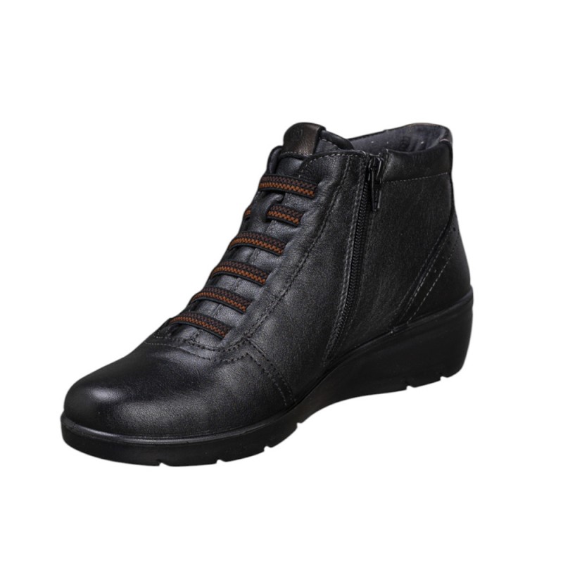 Botines Planos Mujer Laura Azaña 26847 Negro