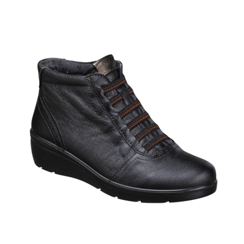 Botines Planos Mujer Laura Azaña 26847 Negro