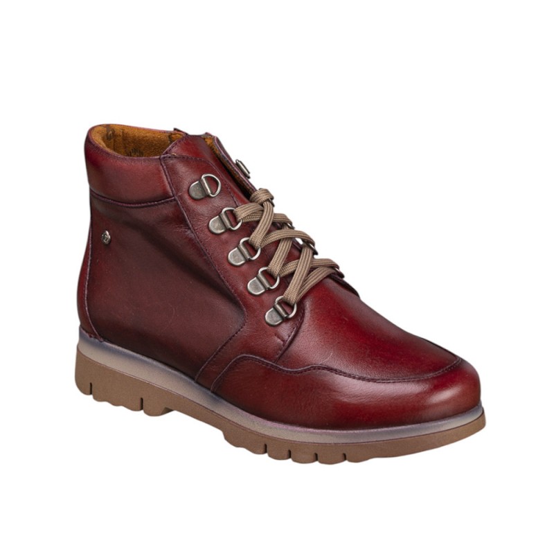 Botines Planos Mujer Zapp 22254 Burdeos