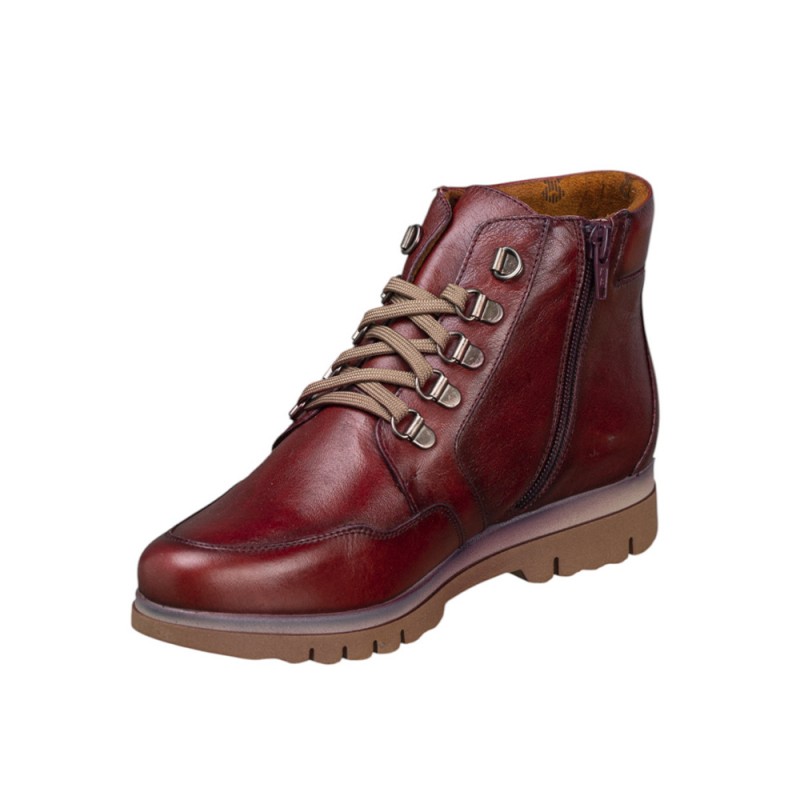 Botines Planos Mujer Zapp 22254 Burdeos