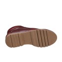 Botines Planos Mujer Zapp 22254 Burdeos