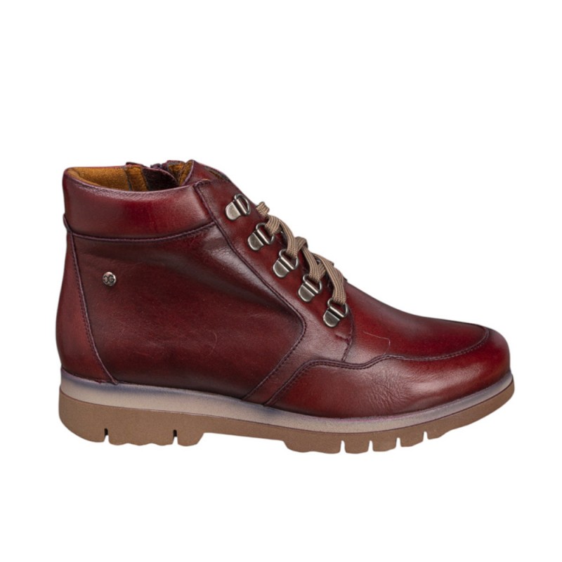 Botines Planos Mujer Zapp 22254 Burdeos