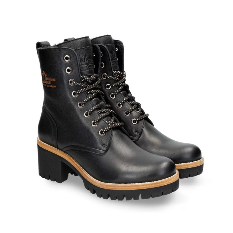 Botines de tacón Mujer Panama Jack Padma Negro