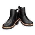 Botines de tacón Mujer Panama Jack Pauline Negro