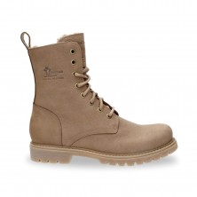 Botines Planos Mujer Panama Jack Frisia Taupe