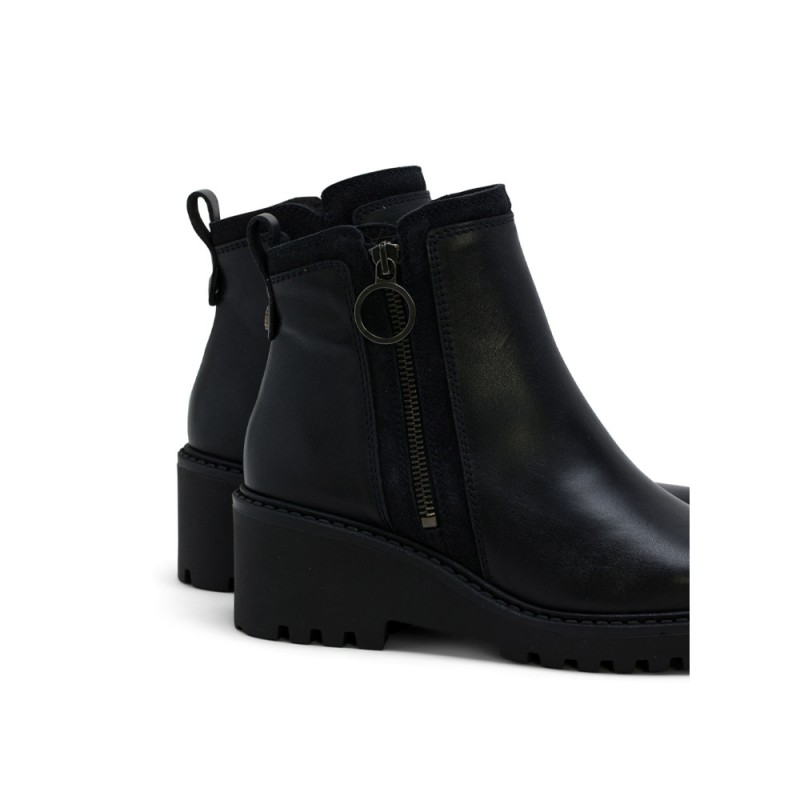 Botines Planos Mujer Porronet 4744 Negro
