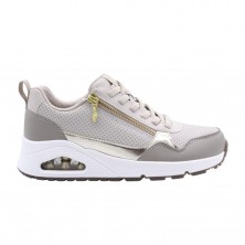 Sneakers Mujer Skechers Uno Taupe