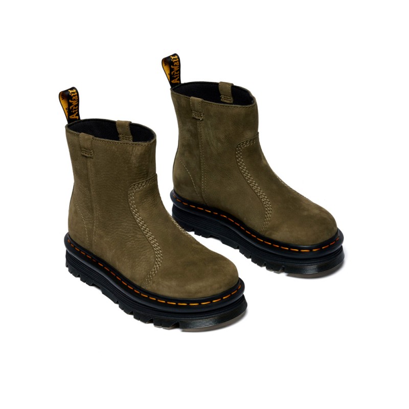 Botines Planos Mujer Dr. Martens Zebzag Verde