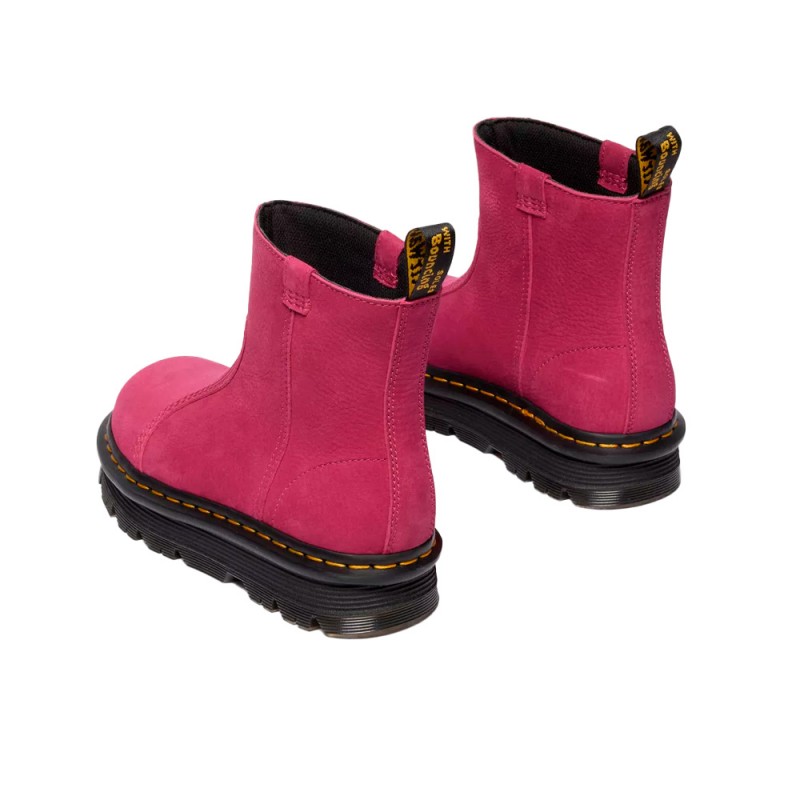 Botines Planos Mujer Dr. Martens Zebzag Fuxia