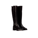 Botas Planas Mujer Wonders 1802 Negro