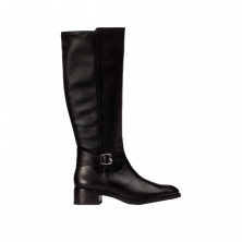 Botas Planas Mujer Wonders 1802 Negro