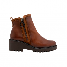 Botines Planos Mujer Porronet 4744 Cuero