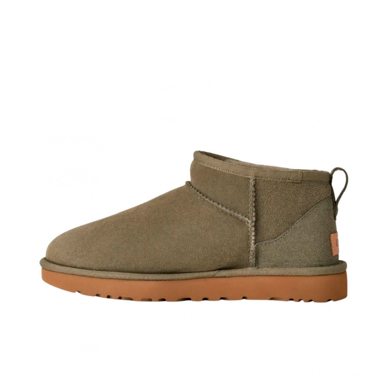 Botines Planos Mujer Ugg Classic Ultra Mini Verde