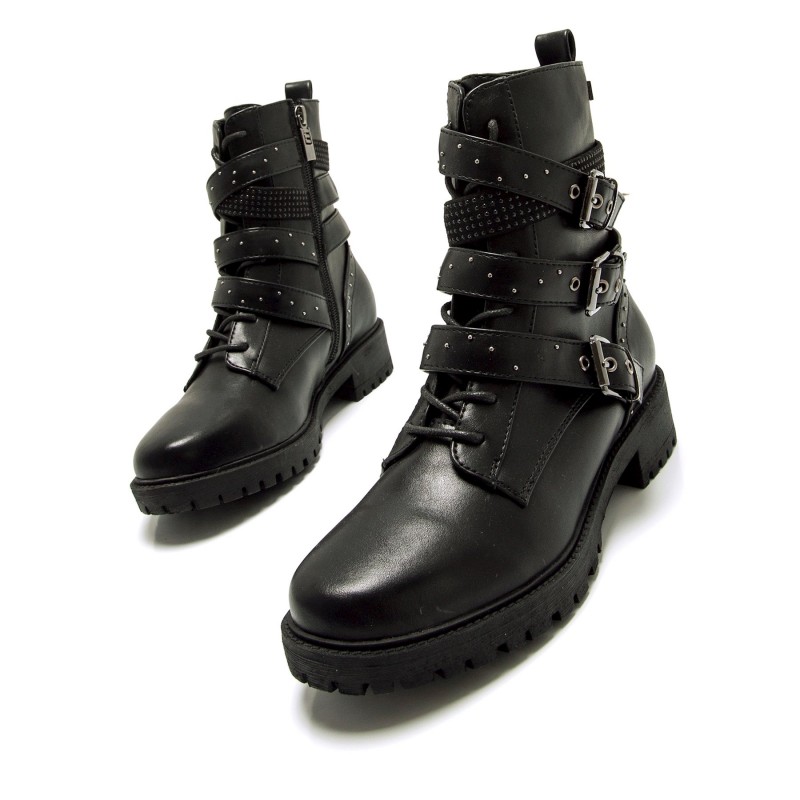 Botines Casual de Mujer MTNG CAMPA Negro 61402