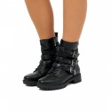 Botines Casual de Mujer MTNG CAMPA Negro 61402
