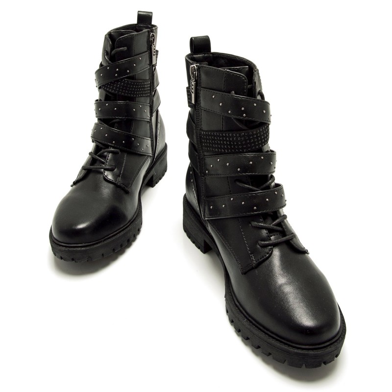 Botines Casual de Mujer MTNG CAMPA Negro 61402