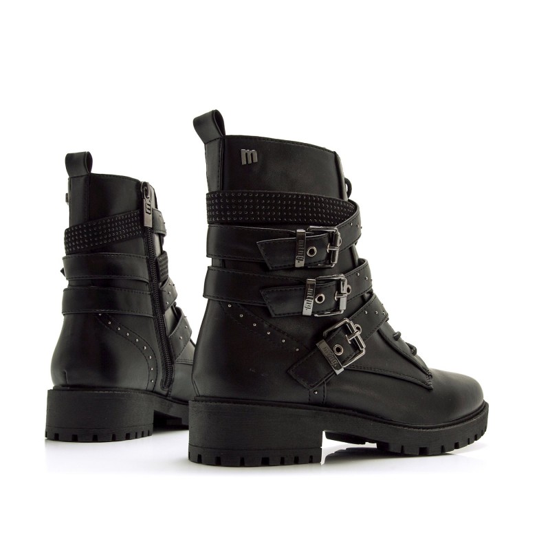 Botines Casual de Mujer MTNG CAMPA Negro 61402