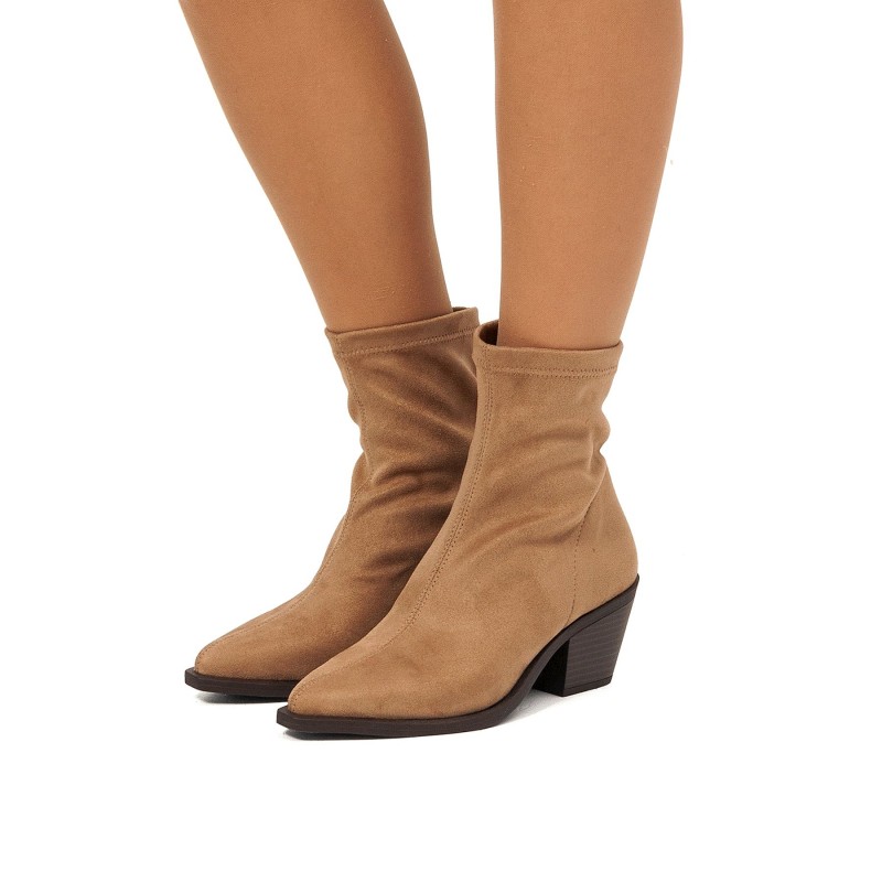 Botines Casual de Mujer MTNG DAPHNE Beige 61438