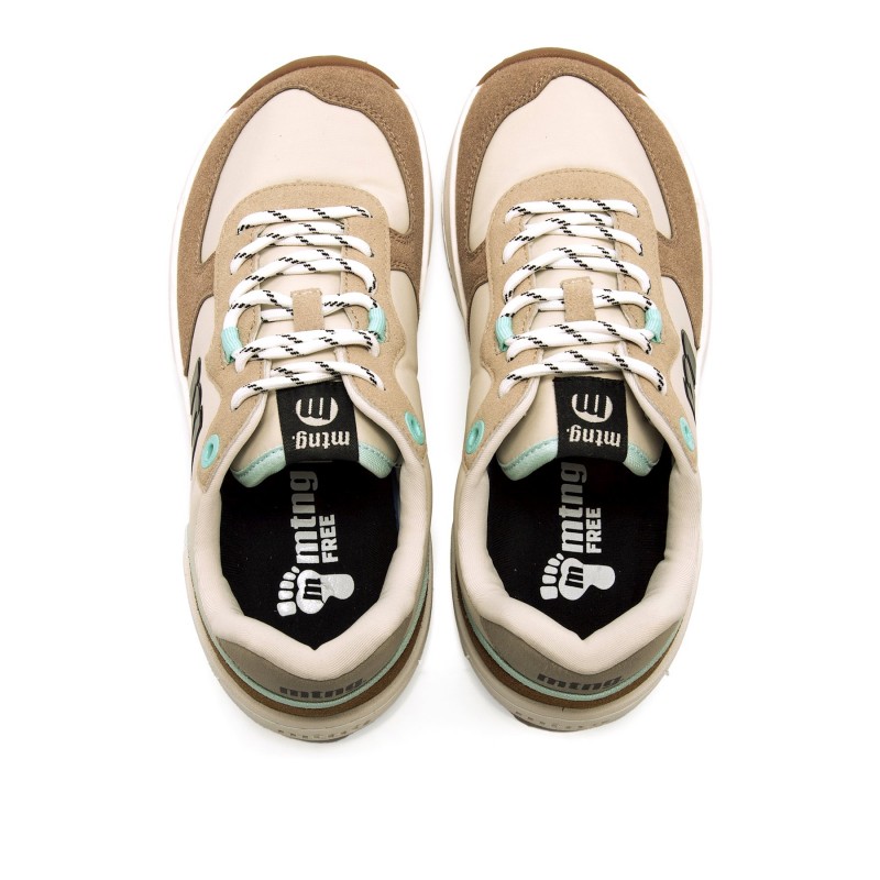 deportivas Casual de Mujer MTNG FREE-APOLO Beige 61049
