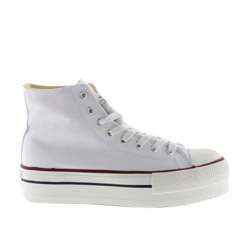 Zapatillas Lona Mujer Victoria 106500 Blanco