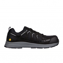 Sneakers Hombre Skechers Work: Malad Ii Comp Toe Negro