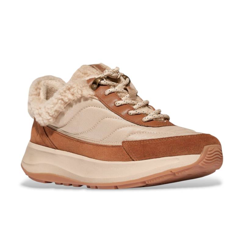 Sneakers Mujer Fitflop Flow Mix F-mode Cuero