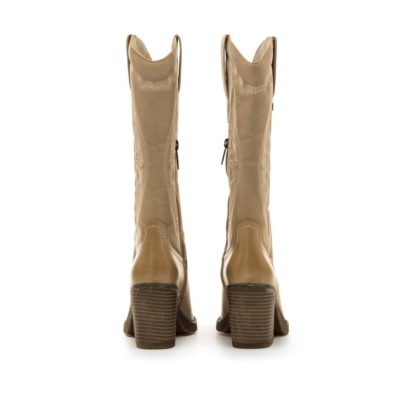 Botas Casual de Mujer MTNG TIJUANA Beige 61725