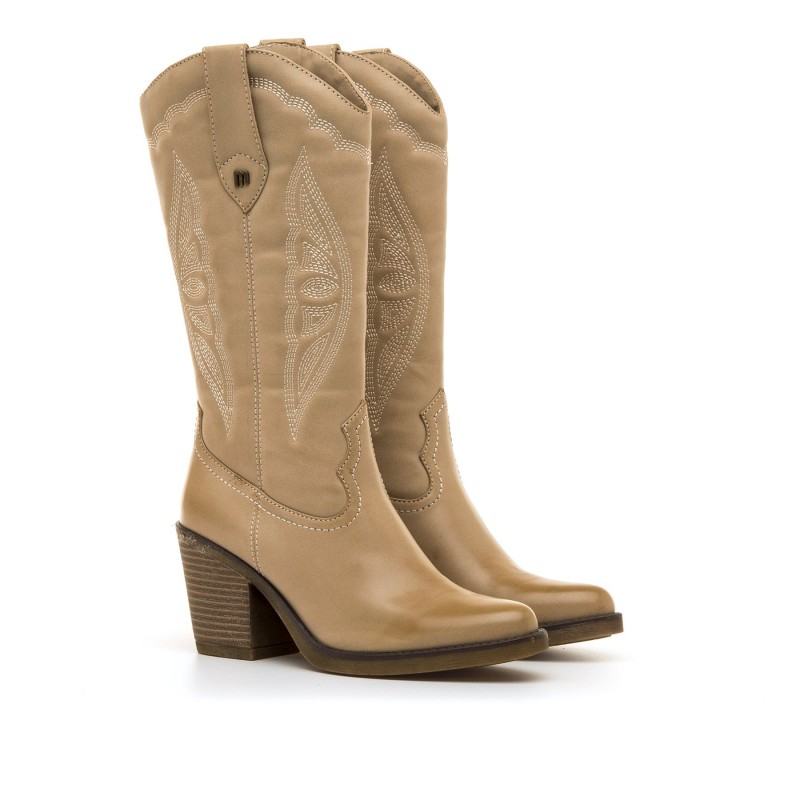 Botas Casual de Mujer MTNG TIJUANA Beige 61725