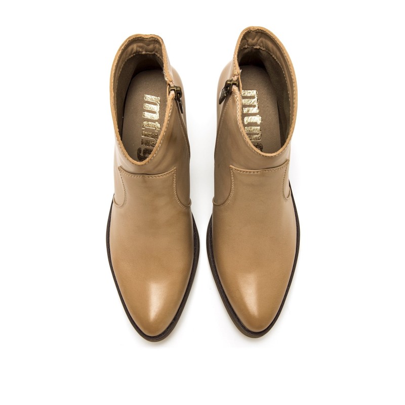 Botines Casual de Mujer MTNG TIJUANA Beige 61727