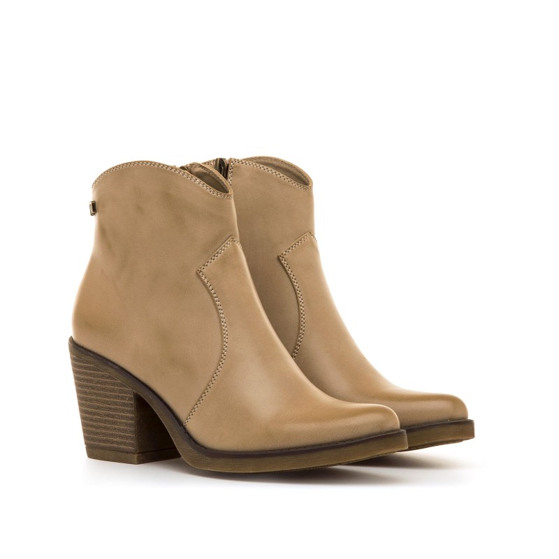 Botines Casual de Mujer MTNG TIJUANA Beige 61727