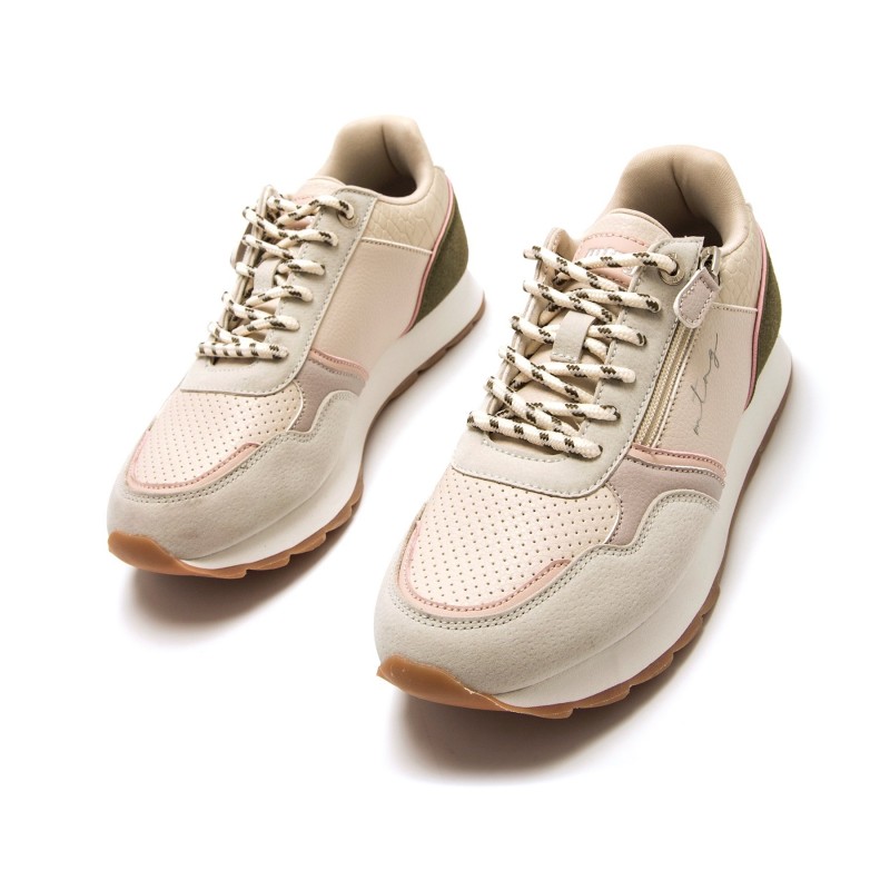 deportivas Casual de Mujer MTNG SAI Beige 62014