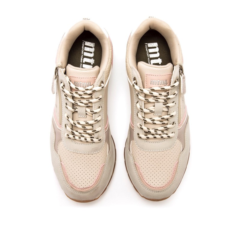 deportivas Casual de Mujer MTNG SAI Beige 62014