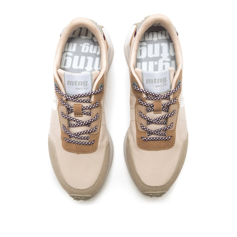 deportivas Casual de Mujer MTNG ZINC Beige 61743