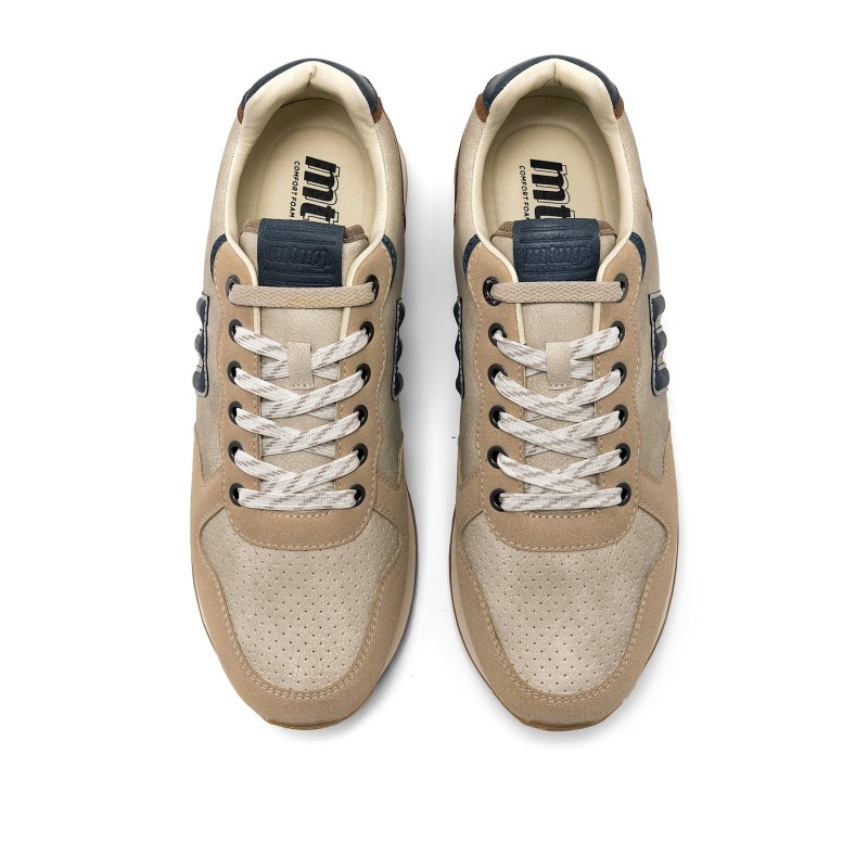 deportivas Casual de Hombre MTNG PORLAND Beige 61788