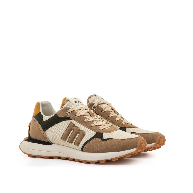 deportivas Casual de Hombre MTNG ZINC Beige 61791