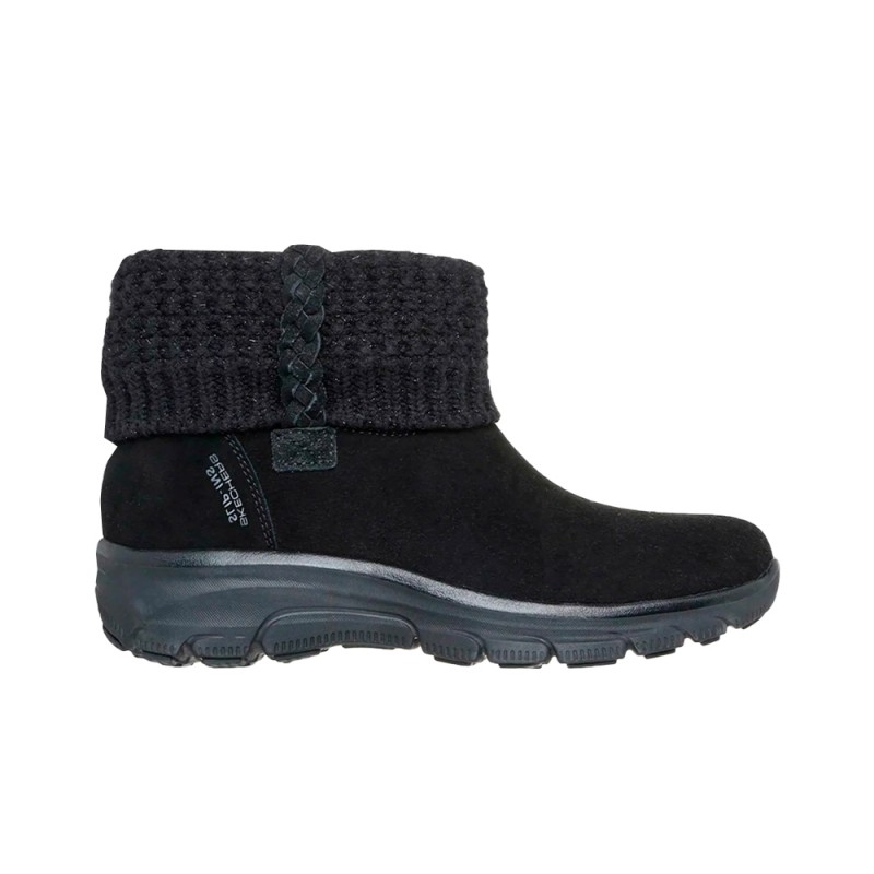 Botines Planos Mujer Skechers Easy Going - Cozy Lovin' Negro-negro