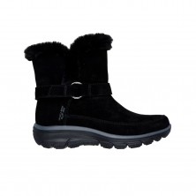 Botas Planas Mujer Skechers Easy Going - Dreamers Luxe Vis Negro