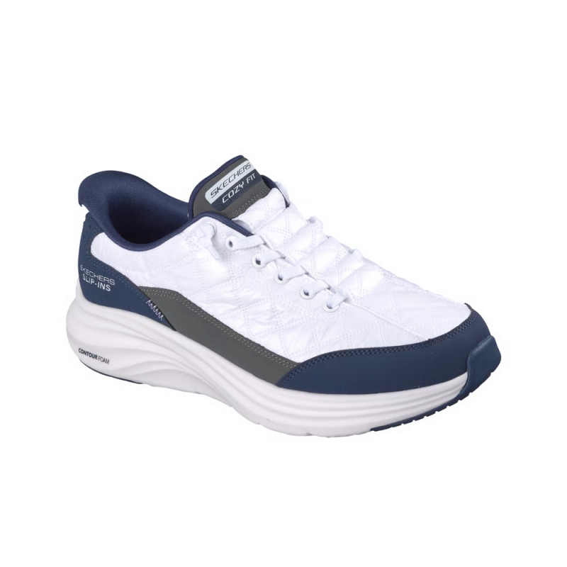 Sneakers Hombre Skechers Contour Foam - Cozy Fit Blanco-azul