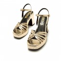 Sandalias Vestir de Mujer MTNG BRITT Oro 62205