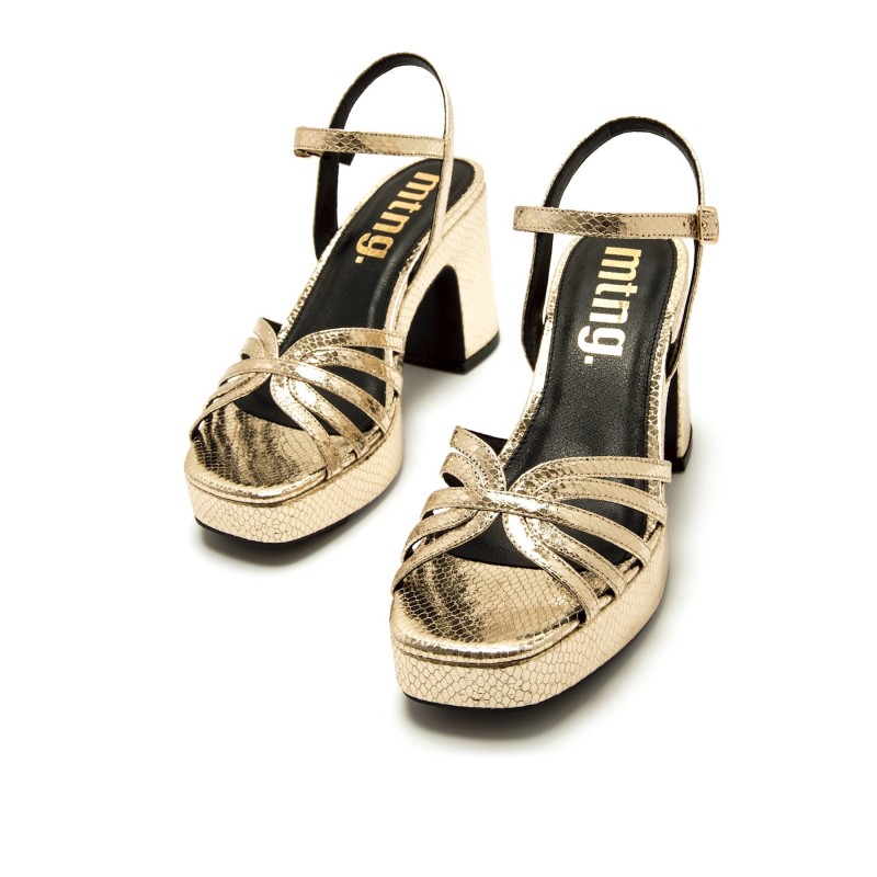 Sandalias Vestir de Mujer MTNG BRITT Oro 62205